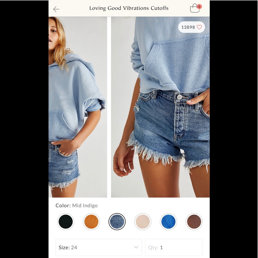 Free People Good Vibrations Shorts